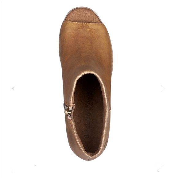 Timberland WOMEN'S TILLSTON PEEP-TOE BOOTIES - Picture 3 of 5